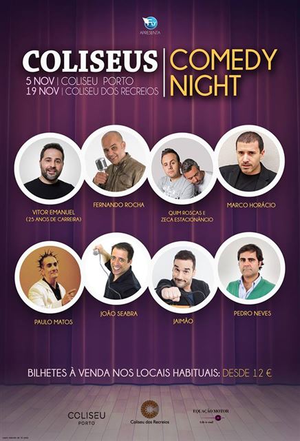 Cartaz Coliseus Comedy Night