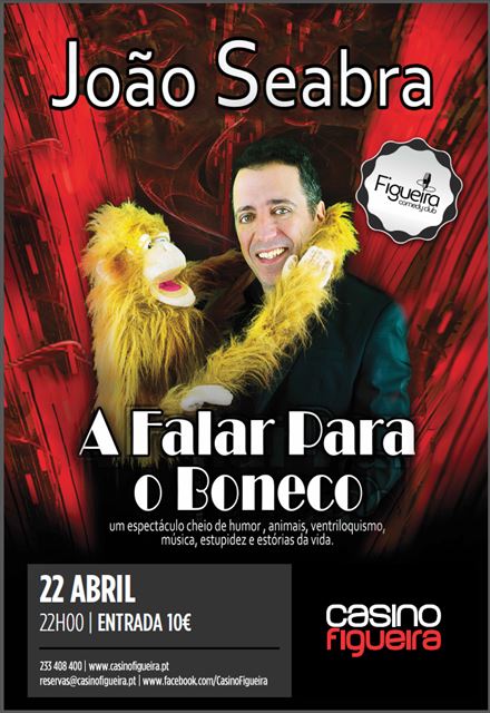 Cartaz A Falar Para o Boneco
