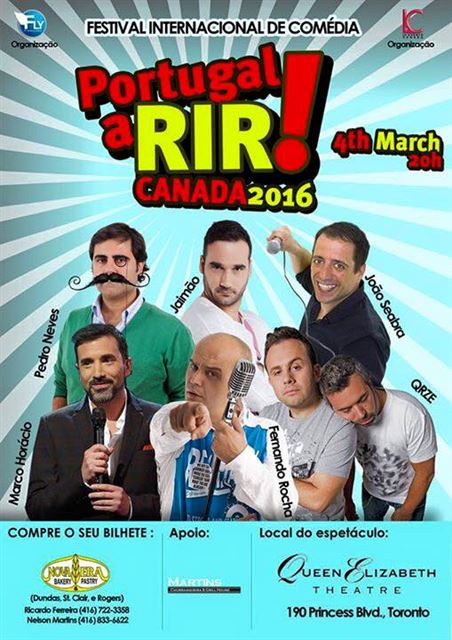 Cartaz Portugal a Rir Canadá 2016