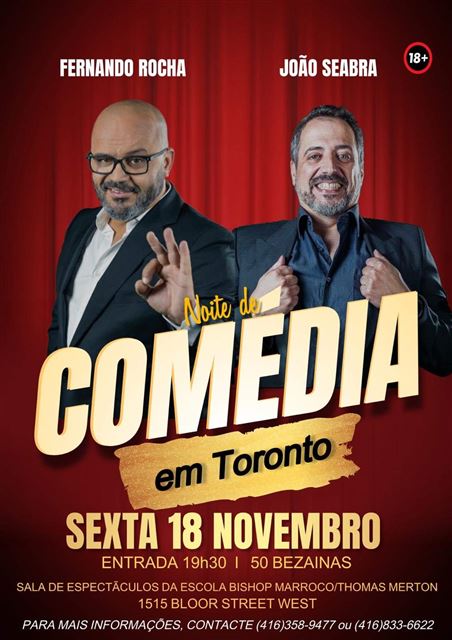 Cartaz Noite de Comédia em Toronto